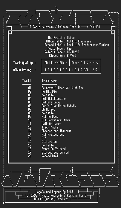 NFO file for Natas-Mutlikillionaire-1997-RNS