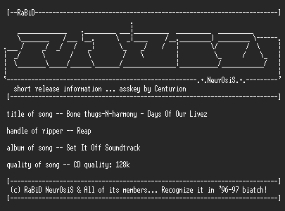 NFO file for Bone_Thugs-N-Harmony-Days_Of_Our_Livez-RNS