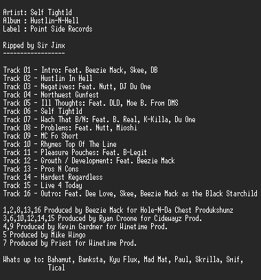 NFO file for Self_Tightld-Hustlin-N-Hell-RNS