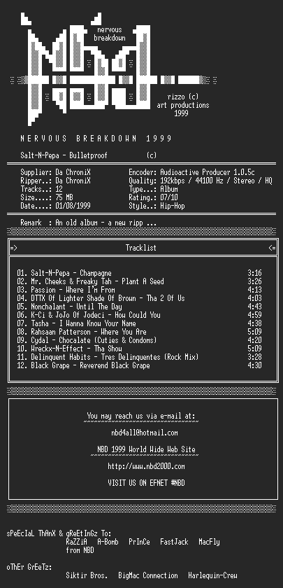 NFO file for Salt-N-Pepa-Bulletproof-NBD
