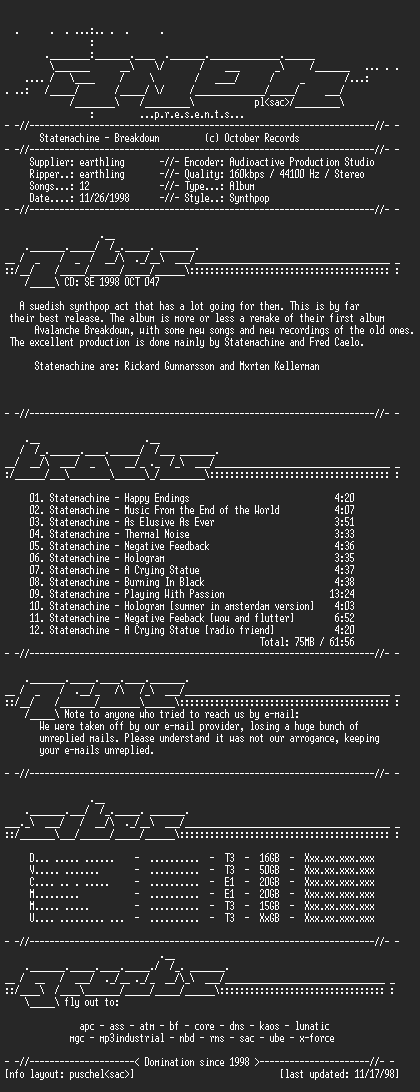 NFO file for Statemachine-Breakdown-AMOK