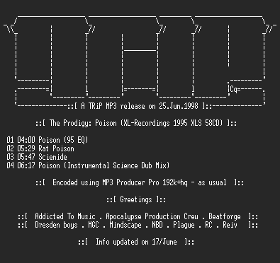 NFO file for The_Prodigy_-_Poison-TR1P