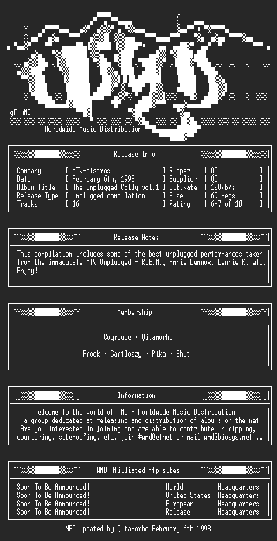 NFO file for The_Unplugged_Collection_Vol._1-WMD