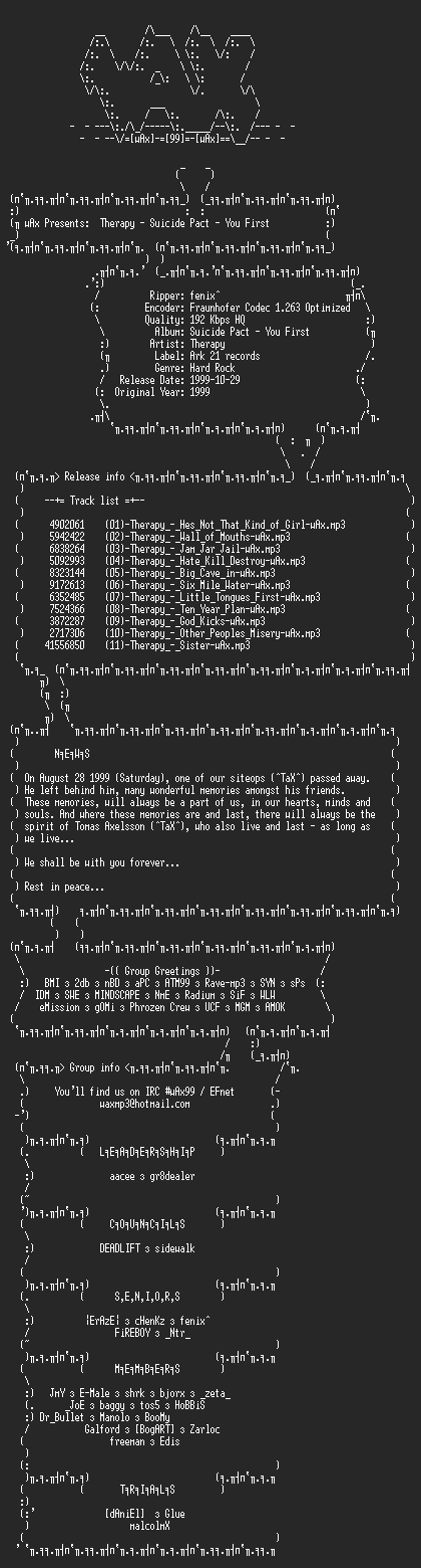 NFO file for Therapy_-_Suicide_Pact_You_First_(1999)-wAx