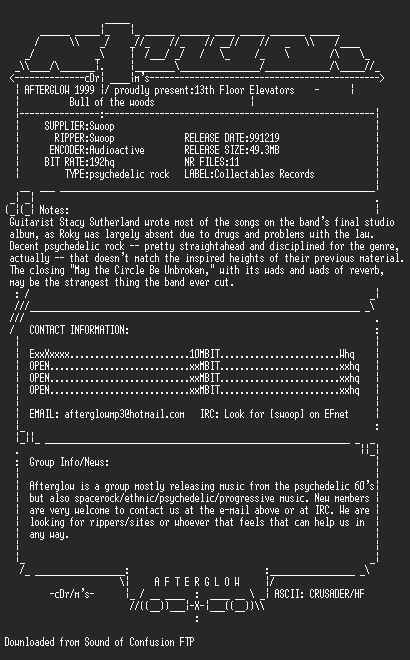 NFO file for 13th_Floor_Elevators_-_Bull_of_the_Woods_(1968)-agw