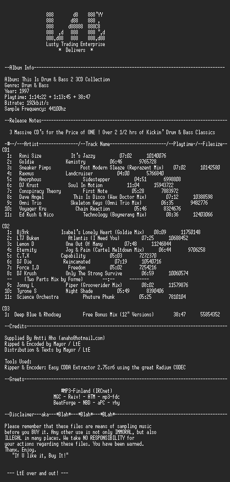 NFO file for This_Is_Drum_&_Bass_2_3CD_Collection_(192k)_-_LtE