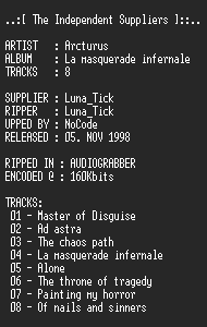 NFO file for Arcturus_-_La_masquerade_infernale-TiS