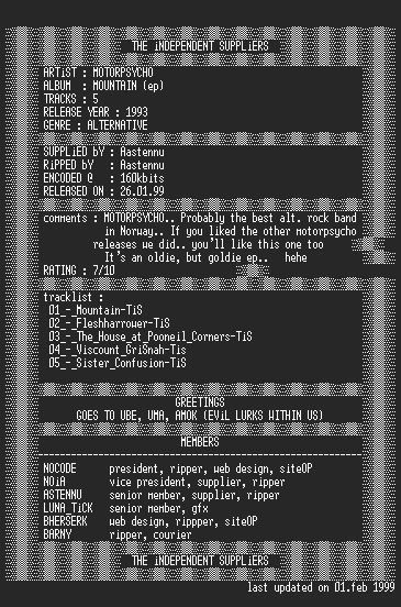 NFO file for Motorpsycho_-_Mountain_ep-TiS