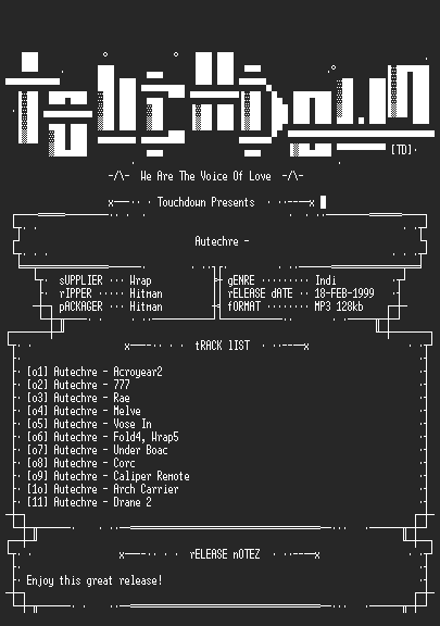 NFO file for Autechre_-_LP5-TD