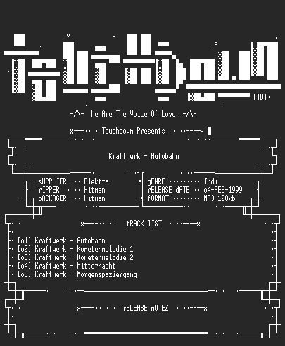 NFO file for Kraftwerk_-_Autobahn-TD