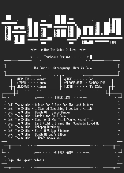 NFO file for The_Smiths_-_Strangeways_Here_We_Come-TD