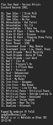 NFO file for VA_-_Flex_Your_Head-1982-FCS