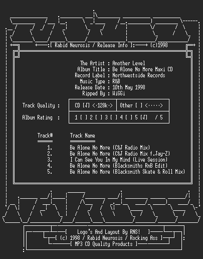 NFO file for Another_Level-Be_Alone_No_More-Maxi_CD-RNS