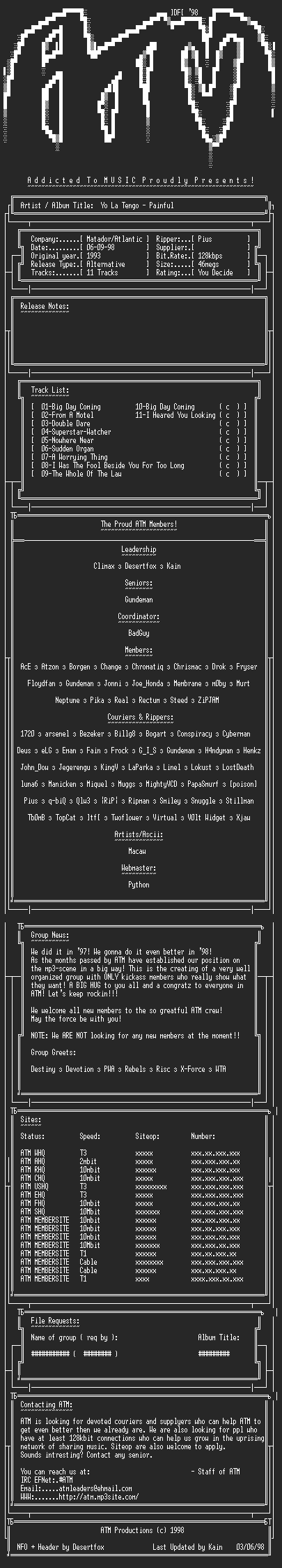 NFO file for Yo_La_Tengo-Painful-ATM