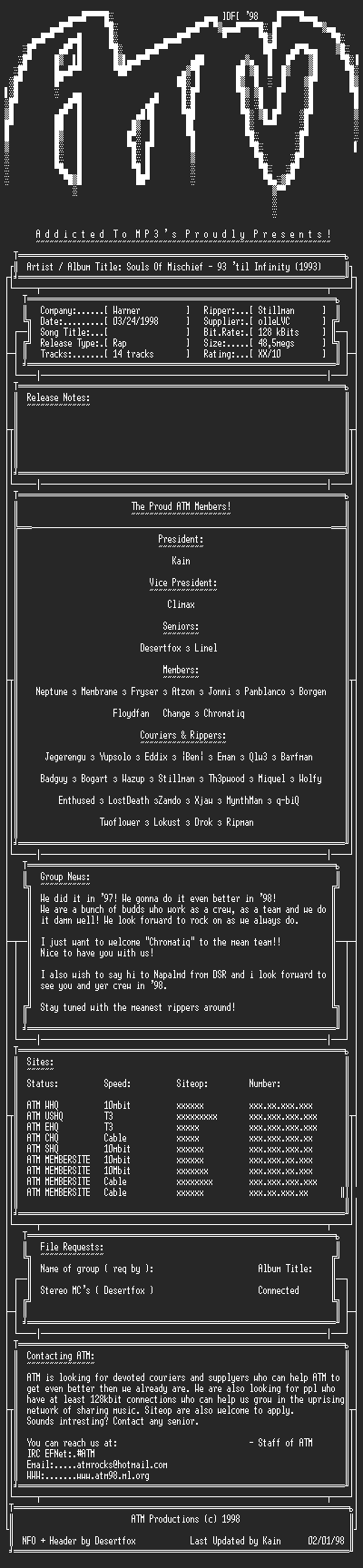 NFO file for Souls_of_Mischief_-_93_til_infinity_(1993)_-_ATM