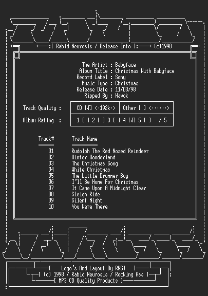 NFO file for Babyface-Christmas_With_Babyface-RNS