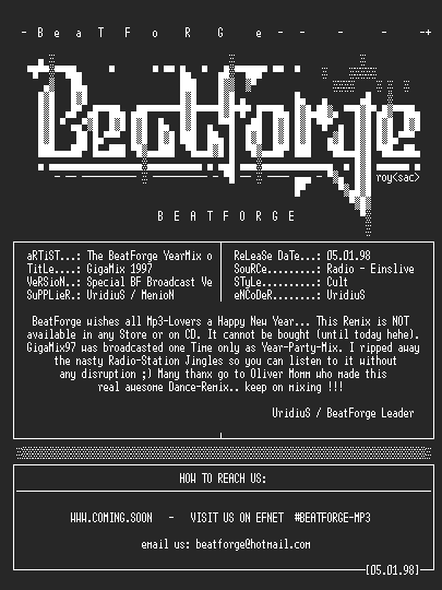 NFO file for (beatforge)-gigamix_1997_bf