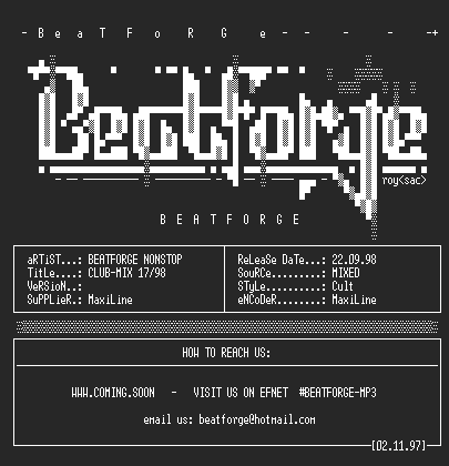 NFO file for (beatforge)-nonstop_club_mix_1798_bf