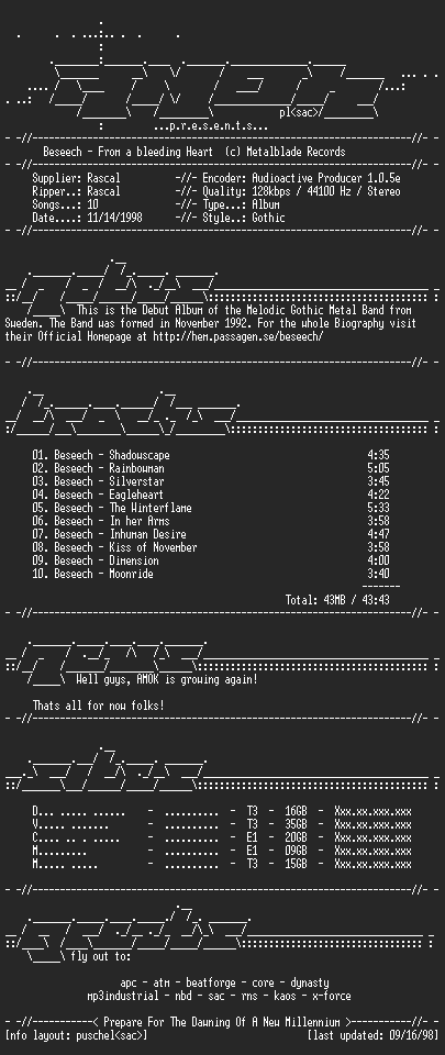 NFO file for Beseech-From_a_bleeding_Heart-AMOK