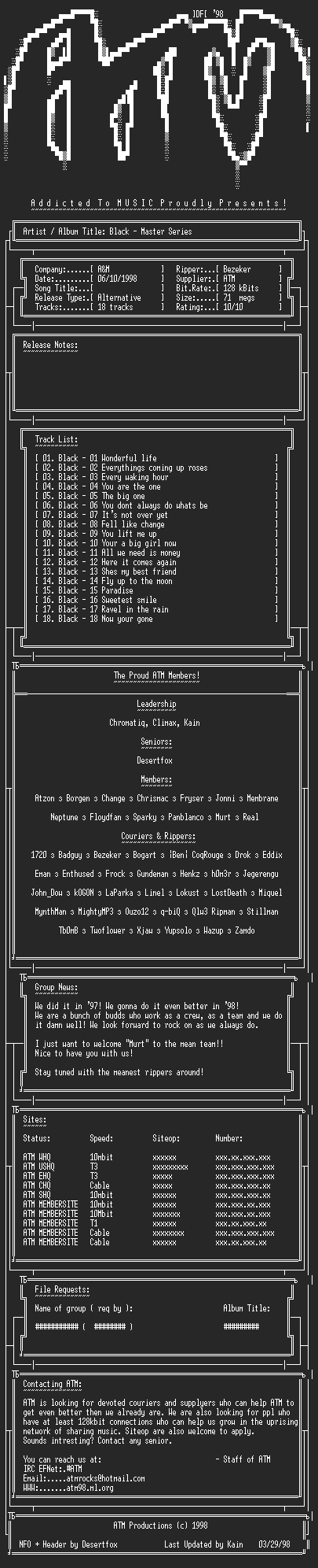 NFO file for Black-Master_Series-ATM