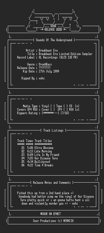 NFO file for Breakbeat_Era_Limited_Edition_Sampler-sour