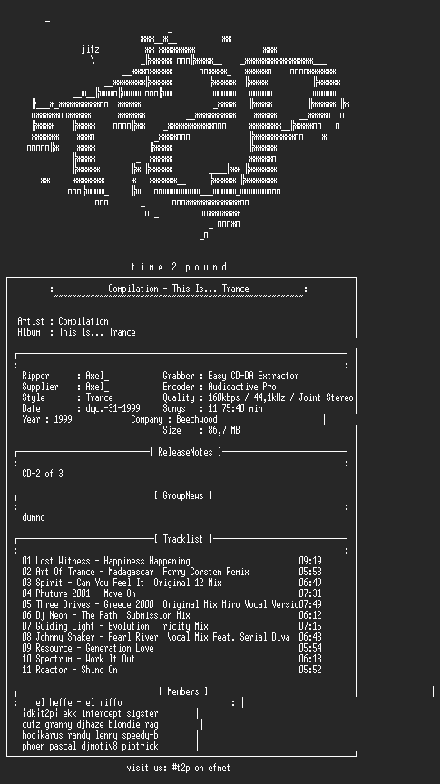 NFO file for Compilation_-_This_Is..._Trance-1999-t2p