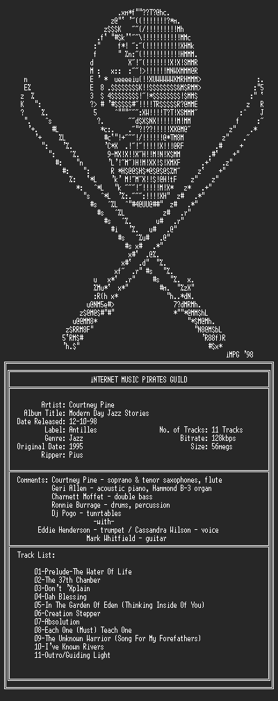 NFO file for Courtney_Pine--Modern_Day_Jazz_Stories-(1995)-iMPG