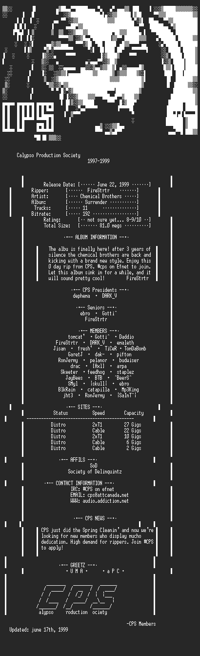 NFO file for Chemical_Brothers-Surrender-Firestrtr-CPS