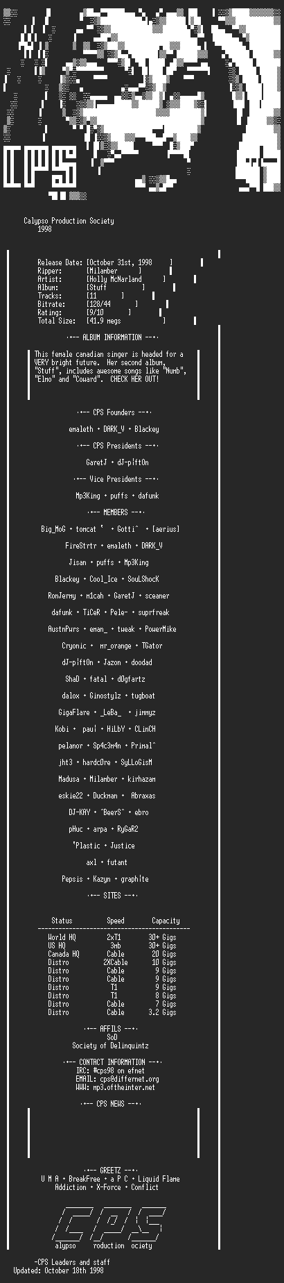 NFO file for CPS-Holly.Mc.Narland-Stuff