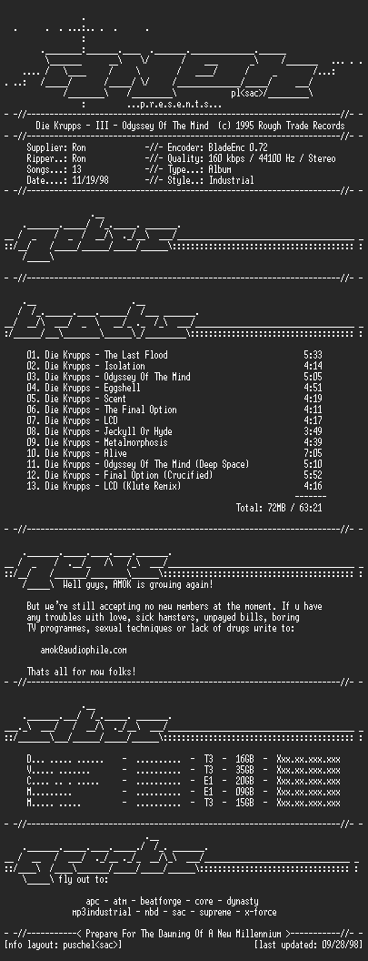 NFO file for Die_Krupps-III-Odyssey_Of_The_Mind-AMOK