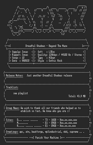 NFO file for Dreadful.Shadows-Beyond.The.Maze-AMOK