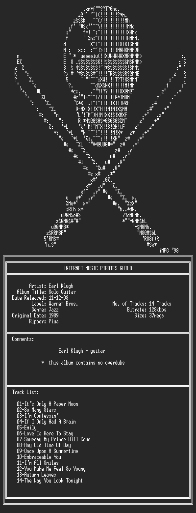 NFO file for Earl_Klugh--Solo_Guitar-(1989)-iMPG