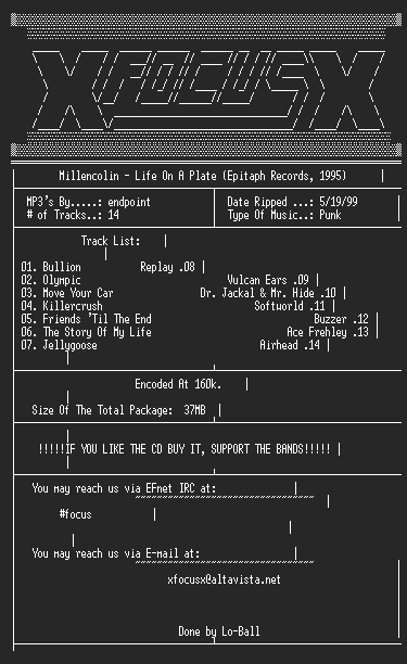 NFO file for Millencolin_-_Life_On_A_Plate-FCS