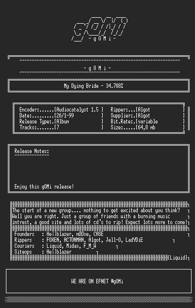 NFO file for My_Dying_Bride_-_34.788% _(gOMi)