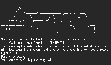 NFO file for Stereolab_-_Transient_Random-Noise_Bursts_With_Announcements-HiRMU