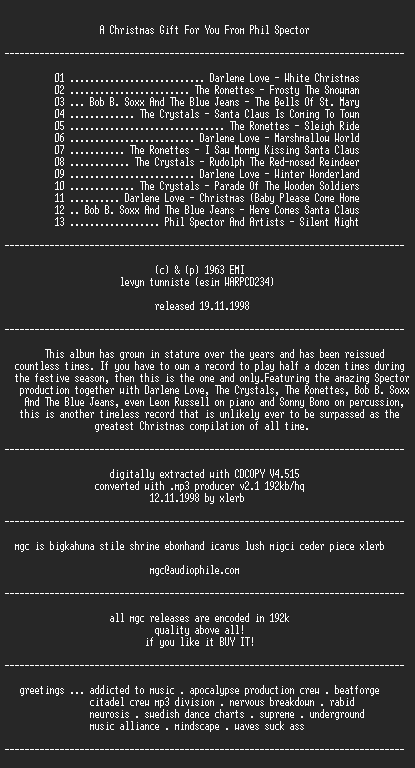 NFO file for A_Christmast_Gift_For_You_from_Phil_Spector-MGC