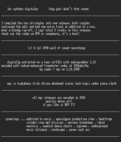 NFO file for Les_Rythmes_Digitales_-_(Hey_You)_Whats_That_Sound_CDS-MGC