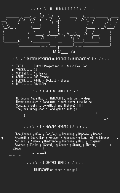 NFO file for Nintrance-Astral_Projection_vs_MFG-MindScape