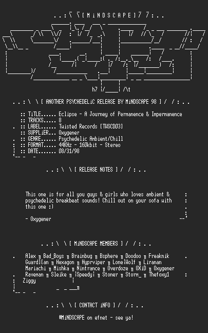 NFO file for Eclipse_-_A_Journey_of_Permanence_&_Impermanence-MS