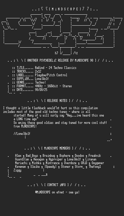 NFO file for ReWind-24_Techno_Classics-MindScape