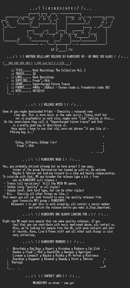 NFO file for The_Collection_Vol_1_Hook_Recordings-MS