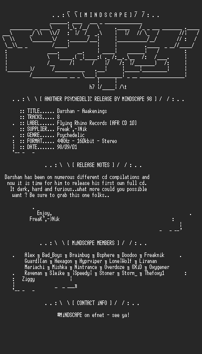 NFO file for Darshan_-_Awakenings-MS