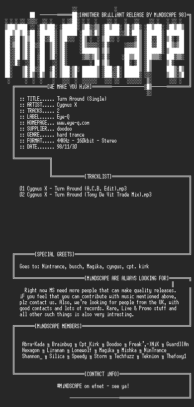 NFO file for Cygnus_x_-_turn_around_(single)-MS