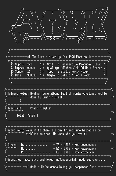 NFO file for The_Cure-Mixed_Up-AMOK