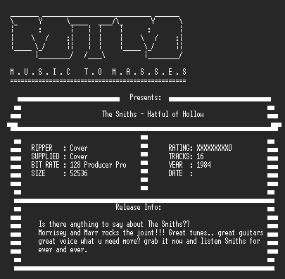 NFO file for The_Smiths_-_Hatful_Of_Hollow_(1984)_-_MTM