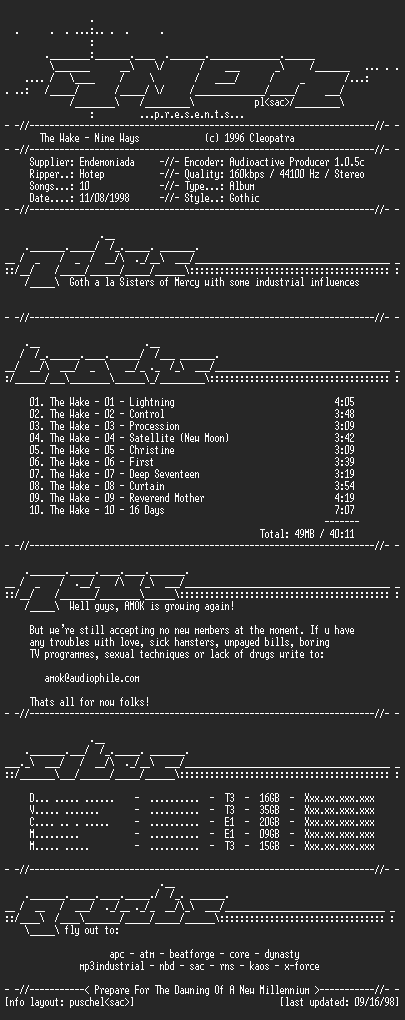 NFO file for Wake-Nine_Ways-AMOK