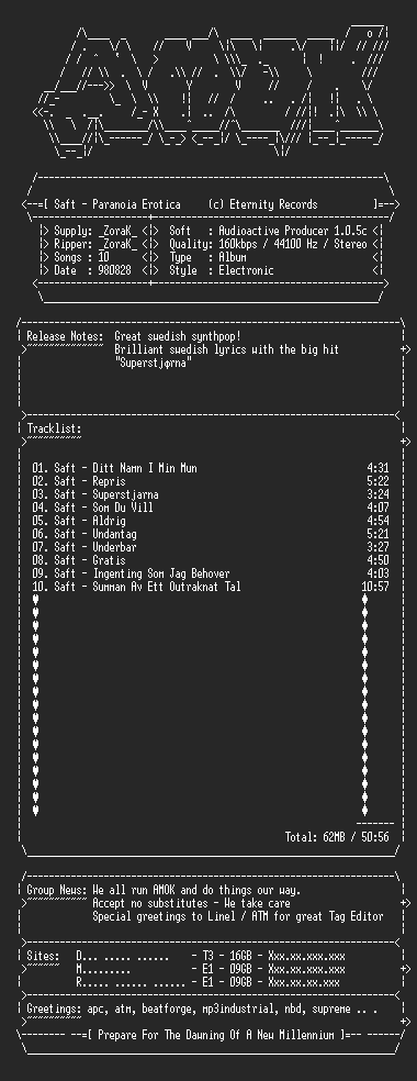 NFO file for Saft-Paranoia_Erotica-amok