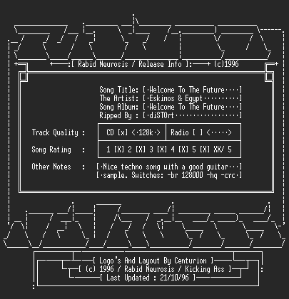 NFO file for Eskimos_And_Egypt-Welcome_To_The_Future-RNS