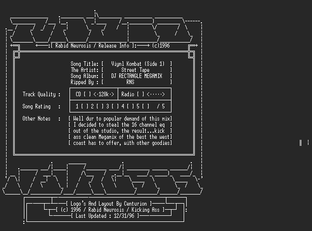 NFO file for VinylKombat_Final_Music-RNS