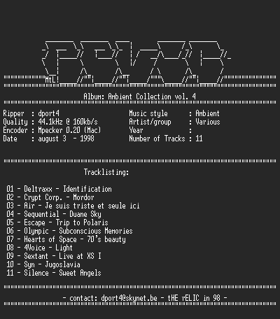 NFO file for Ambient_Compilation_4-RELiC